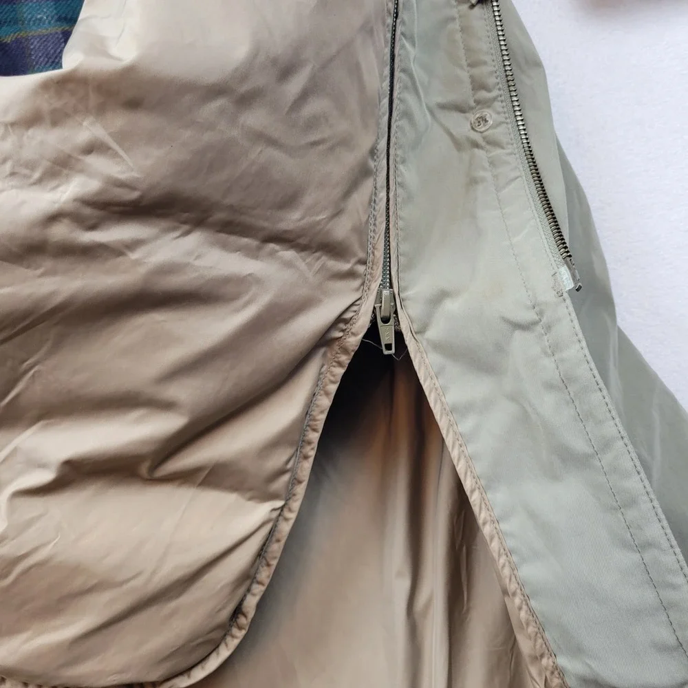 Eddie Bauer Trench‎ Coat Womens Medium Petite Parka Coat Long Puffer Down Lined - Picture 15 of 16